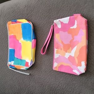 CLINIQUE Wristlet Makeup Cosmetics Bag Zip up Pouch Various